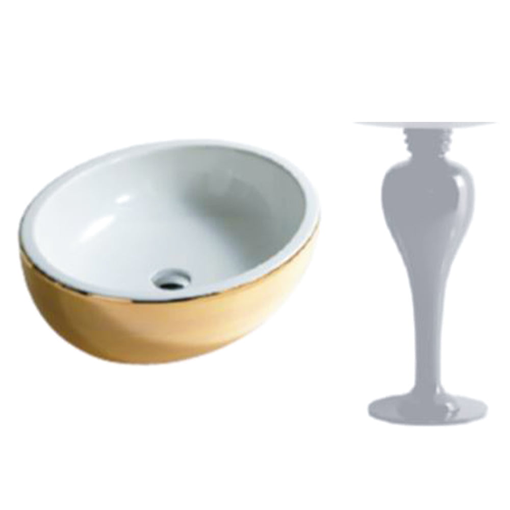 Countertop Bowl Wash Basin Gold