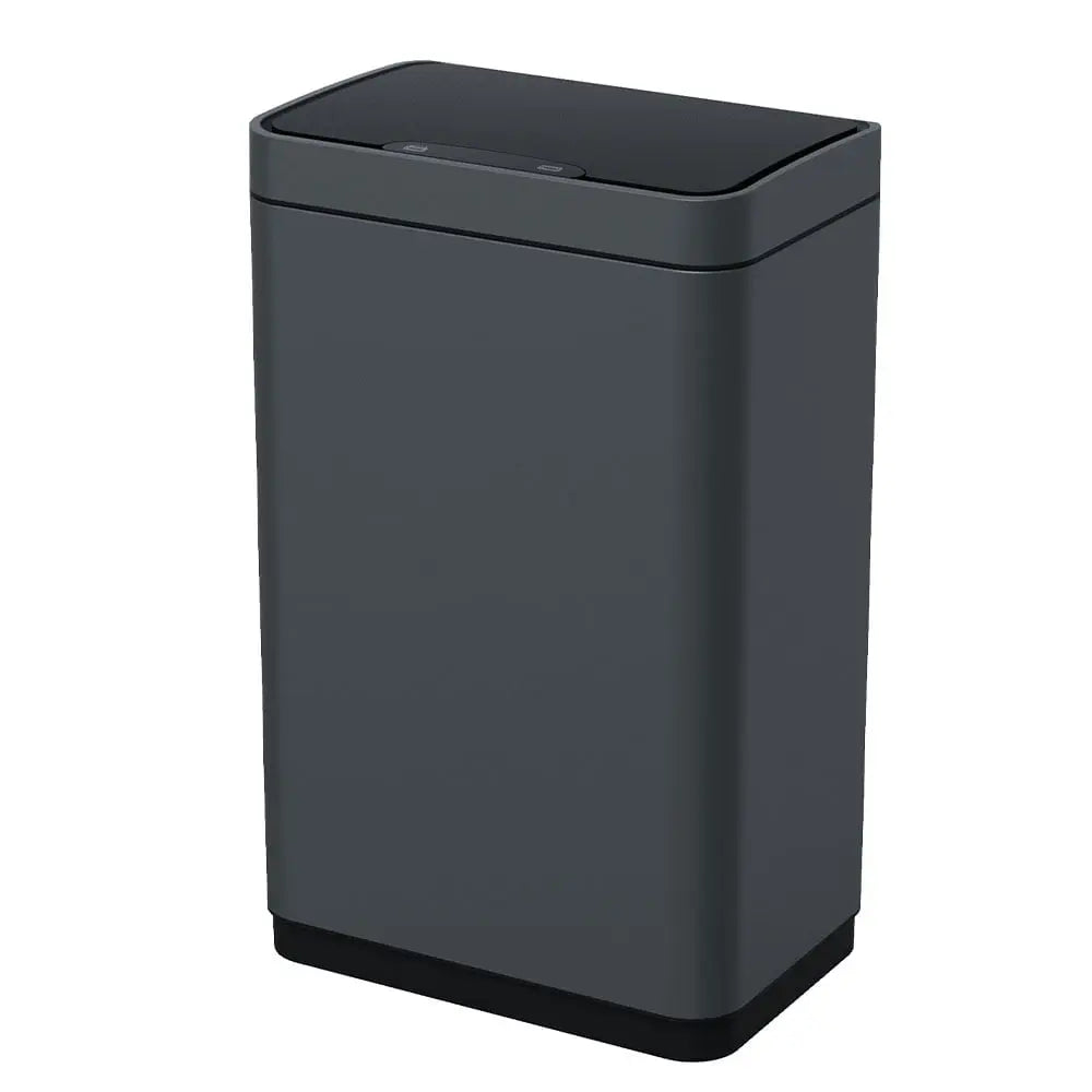 Sensor Dustbin With Soft Closing Dark Grey BuyonBudget