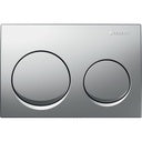 Geberit Alpha20 Actuator Plate for Dual Flush (Matt Chrome-Plated)