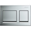 Geberit Alpha35 Actuator Plate for Dual Flush (Matt Chrome-Plated)