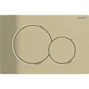 Geberit Sigma01 Actuator Plate for Dual Flush (Special Brass Galvanized)
