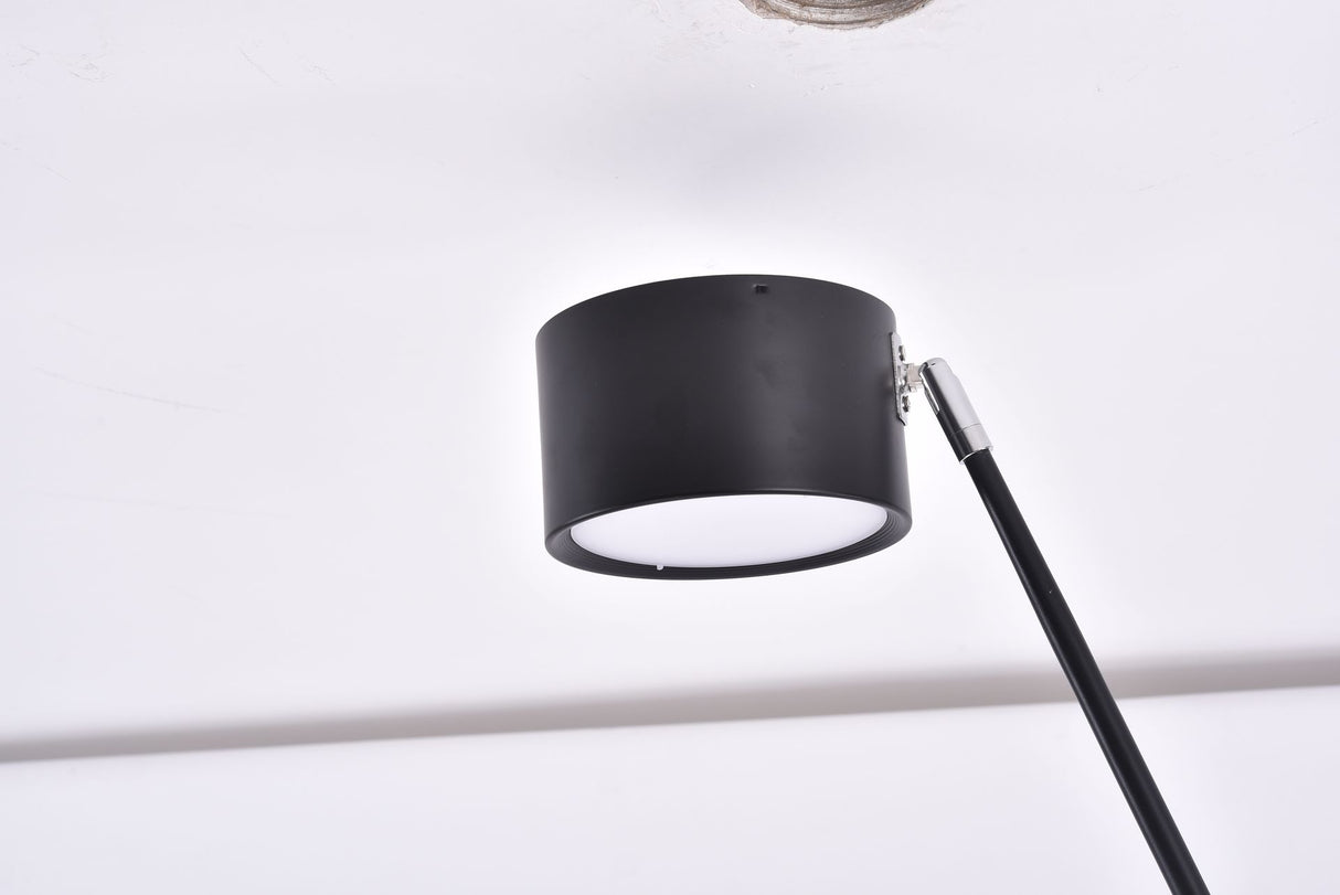 Floor lamp-2387F1-D 400×W1000×H2600-Black-Metal+Acrylic