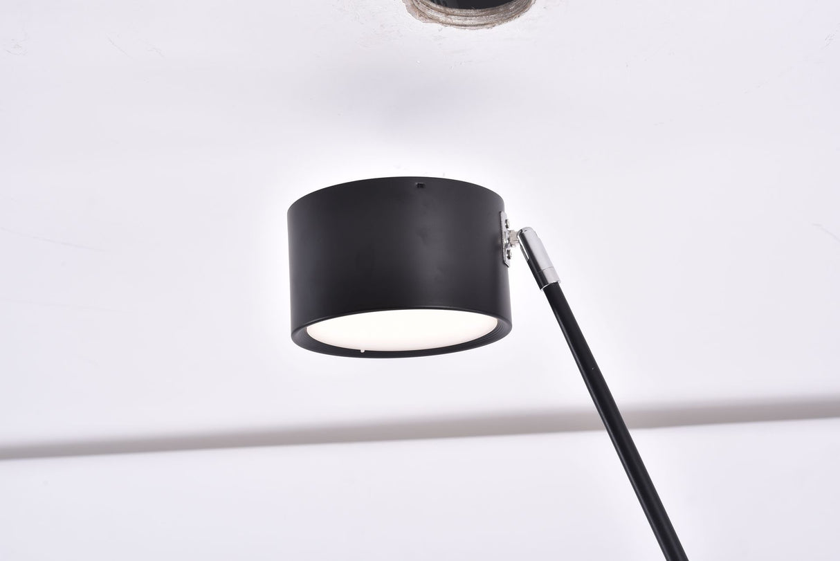 Floor lamp-2387F1-D 400×W1000×H2600-Black-Metal+Acrylic