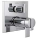 Delta Ara: Angular Modern TempAssure® 17T Series Valve Trim with 6-Setting Integrated Diverter