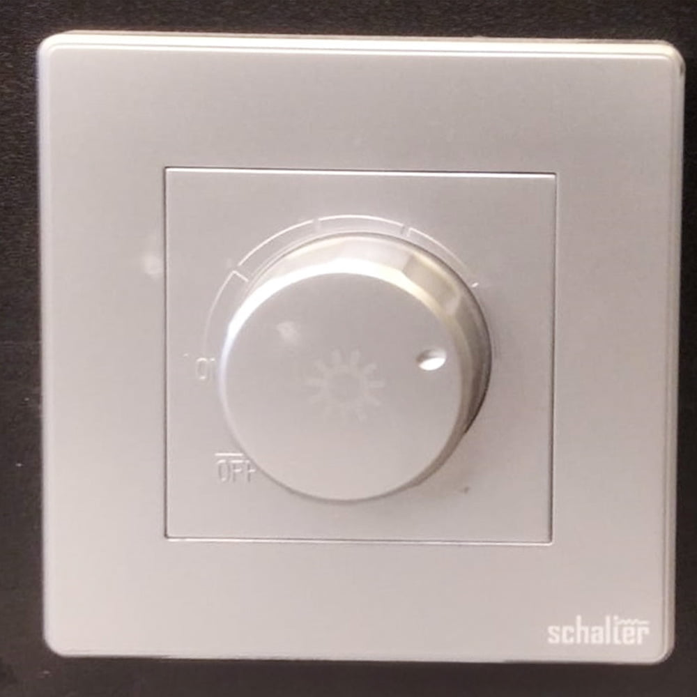 1 Gang Dimmer Silver 1000w