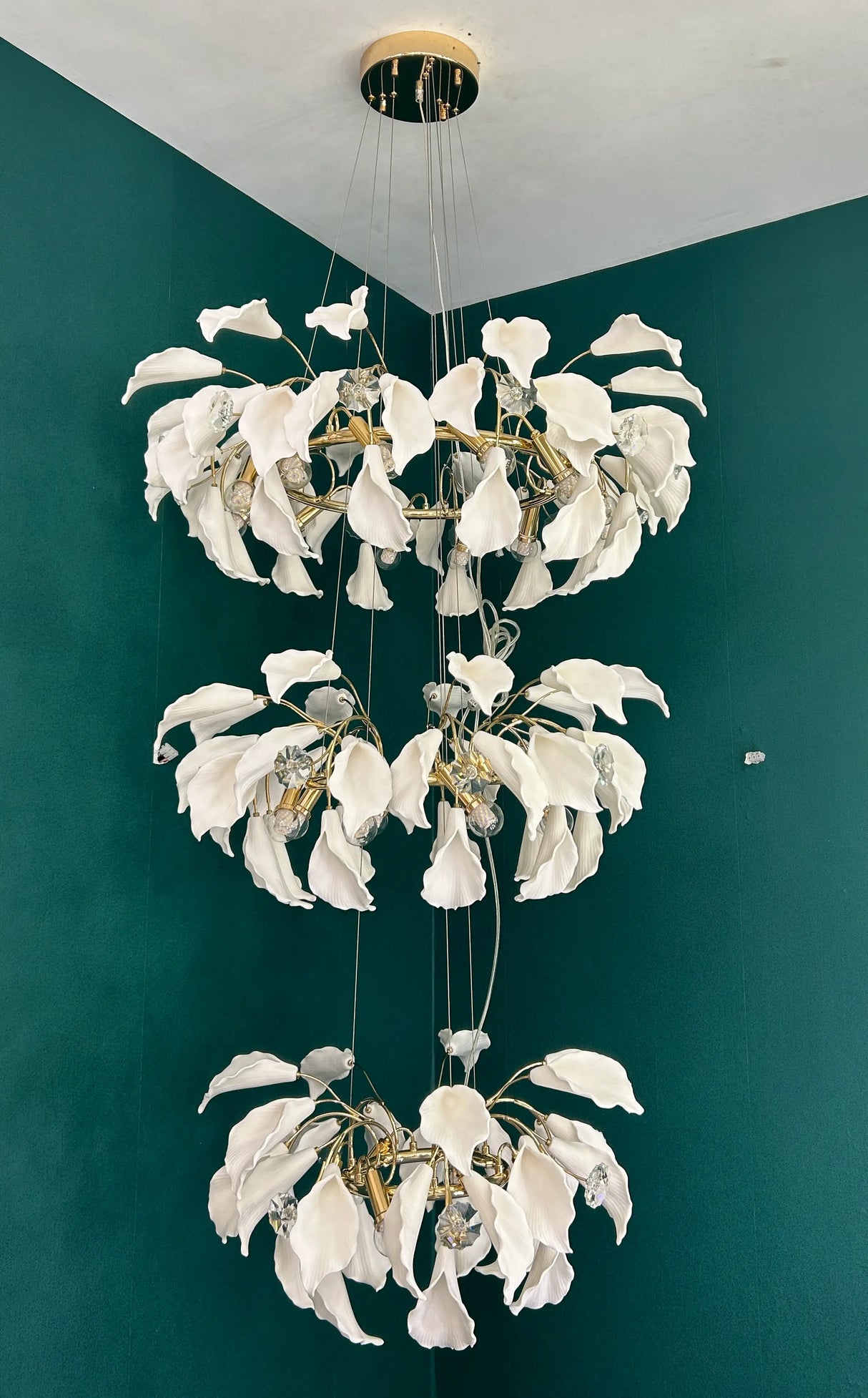 Drop Light - 6860 (6+8+12D) L1000*H2500 French Gold