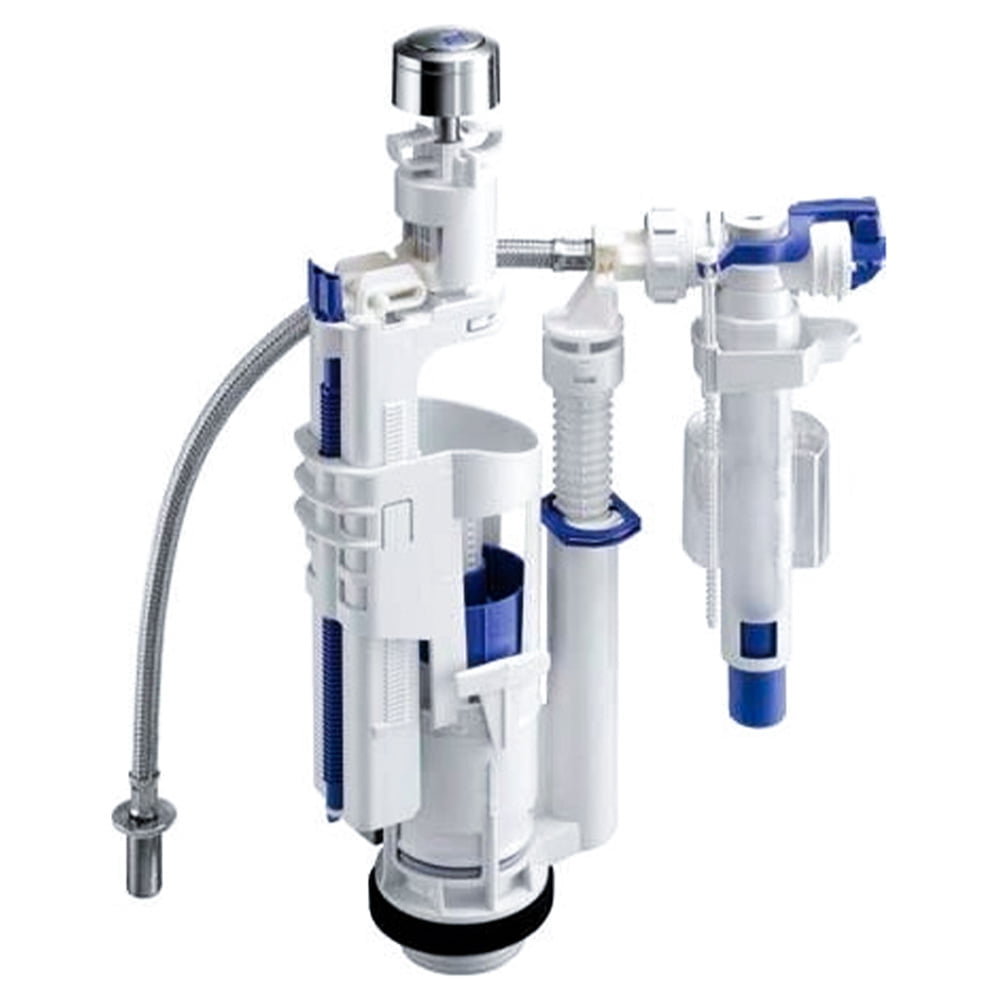 Dual Flush Mechanism Chrome Finish