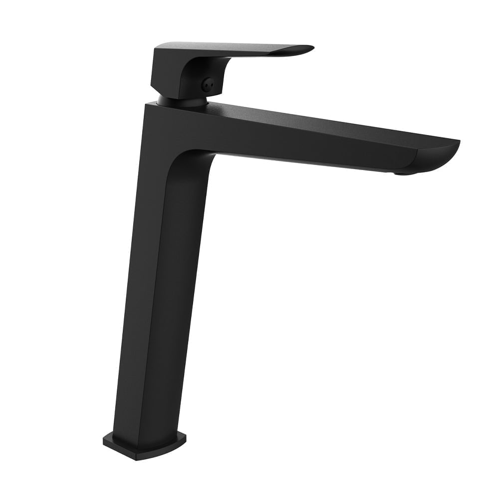 Edge Basin Mixer High With Click Clack Waste - (black Matt) 8e341bb-090