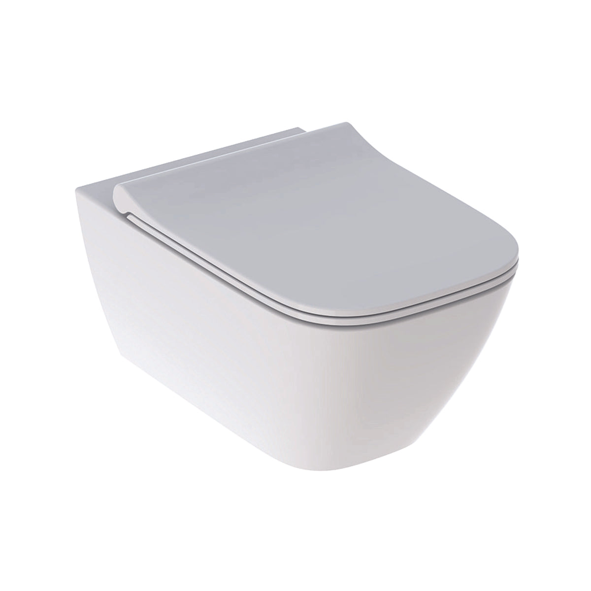 Smyle Square Wall-Hung WC + Seat (White)