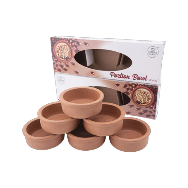 Elizi Clay Portion Bowls – Set of 6, 12.5 cm