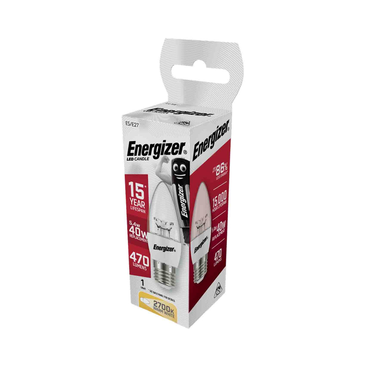 Energizer E27 Warm White Candle Lamp 6W Qatar