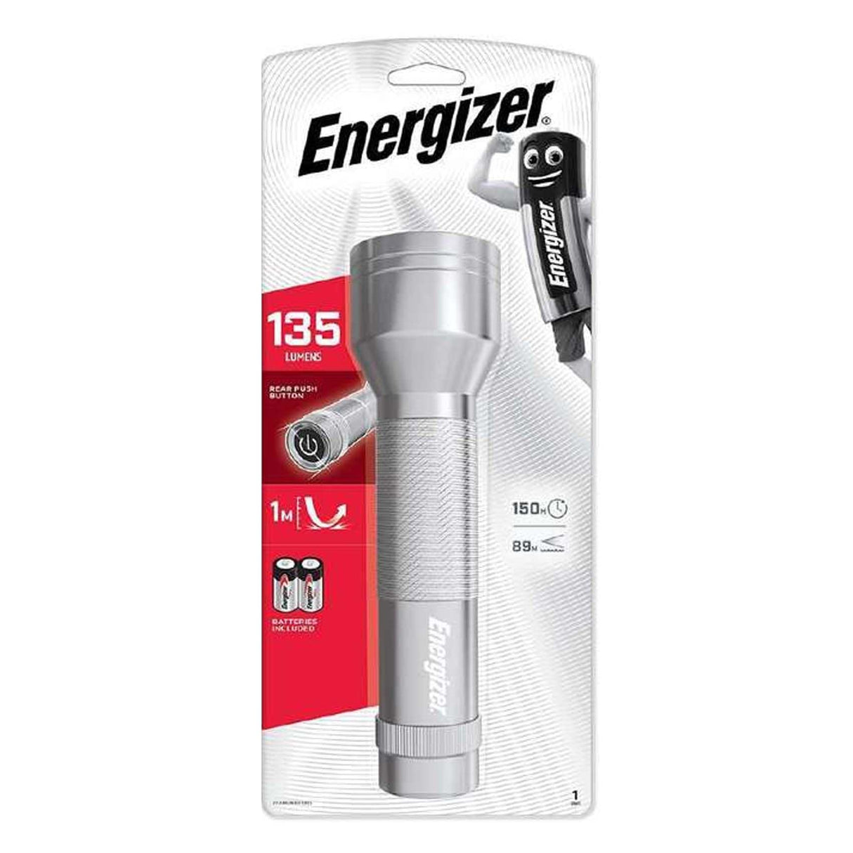 Energizer LED Metal Flashlight Silver Qatar