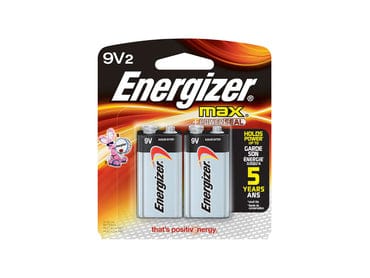 Energizer Max 522-BP-2 9V Alkaline Battery with Snap Connector – 2 Piece Qatar