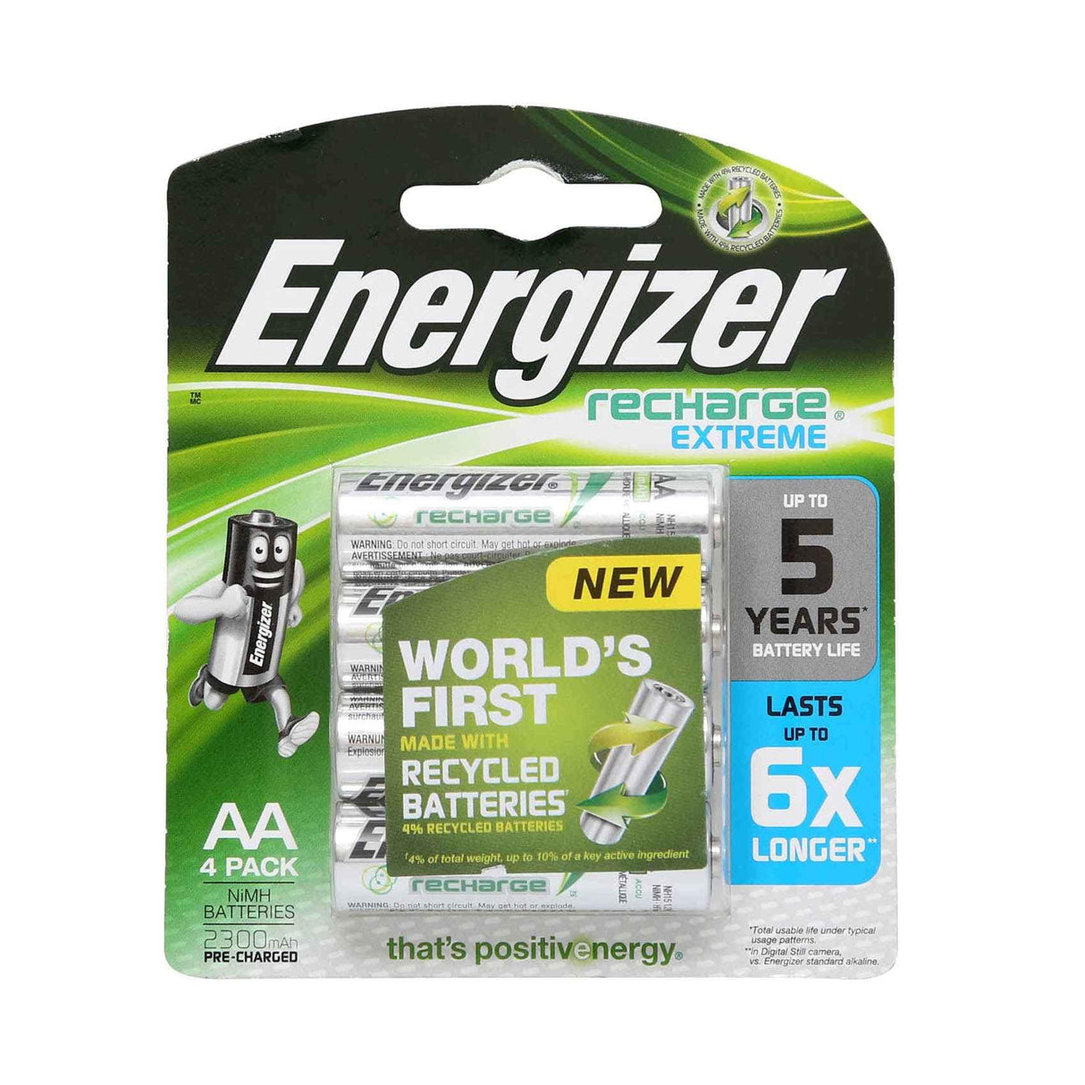 Energizer Recharge Extreme Battery AA 1.2V?4pcs Qatar