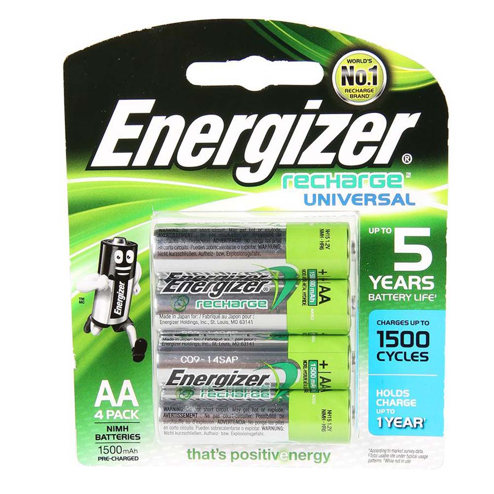Energizer Recharge Universal Aa Rechargeable Battery