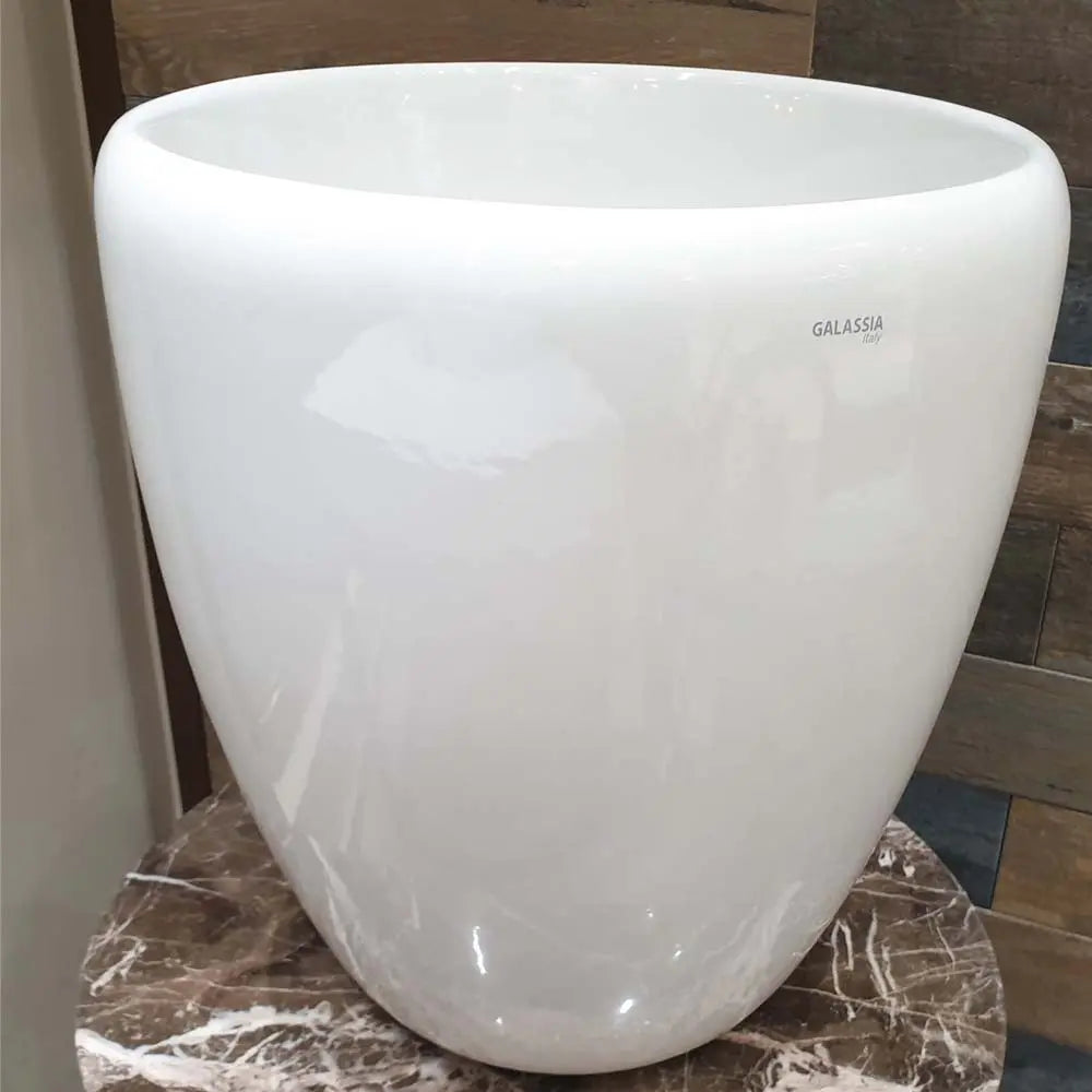 Ergo Counter Top Bowl Wash Basin - Matt White (40cm) H44 BuyonBudget