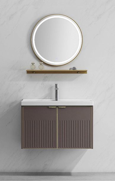 F-864-80Z Vanity Cabinet + LED Mirror (800mm)