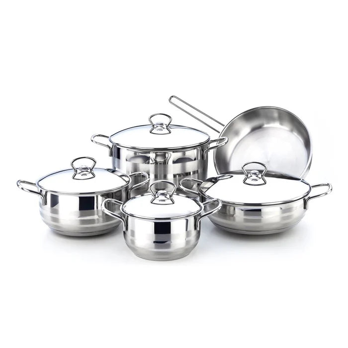 Falez Beta Stainless Steel 9 Pieces Cookware Set