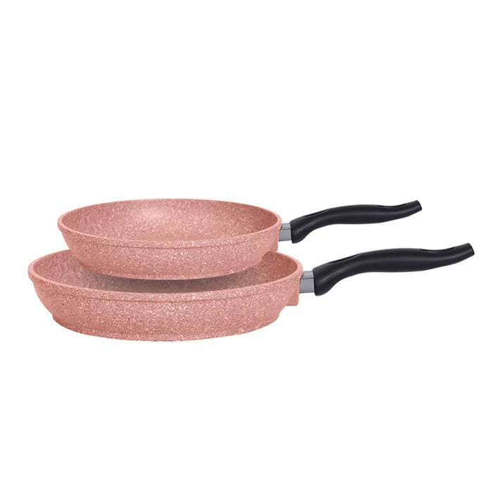 ALM Pink Granite Frypan Set 20+26 Cm