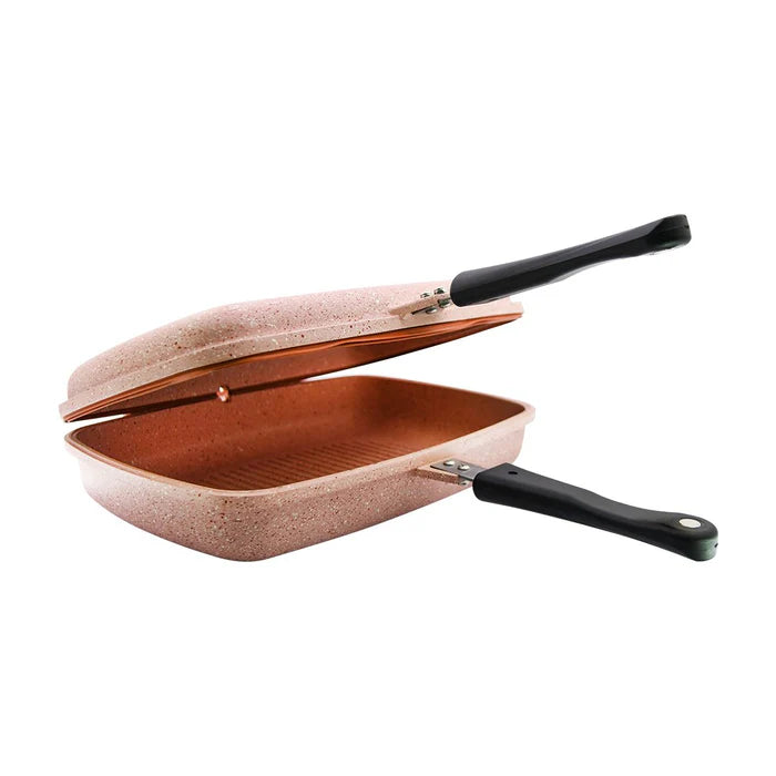 Falez Multi Functional Double Grill 34Cm Pink