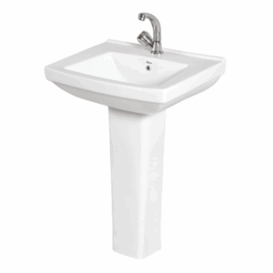 Gold Wash Basin with Pedestal