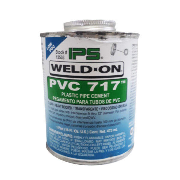 Weld On PVC 717 Glue for Plastic Pipes