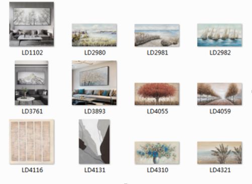 FFO13-1 Abstract Wall Art 60x120cm