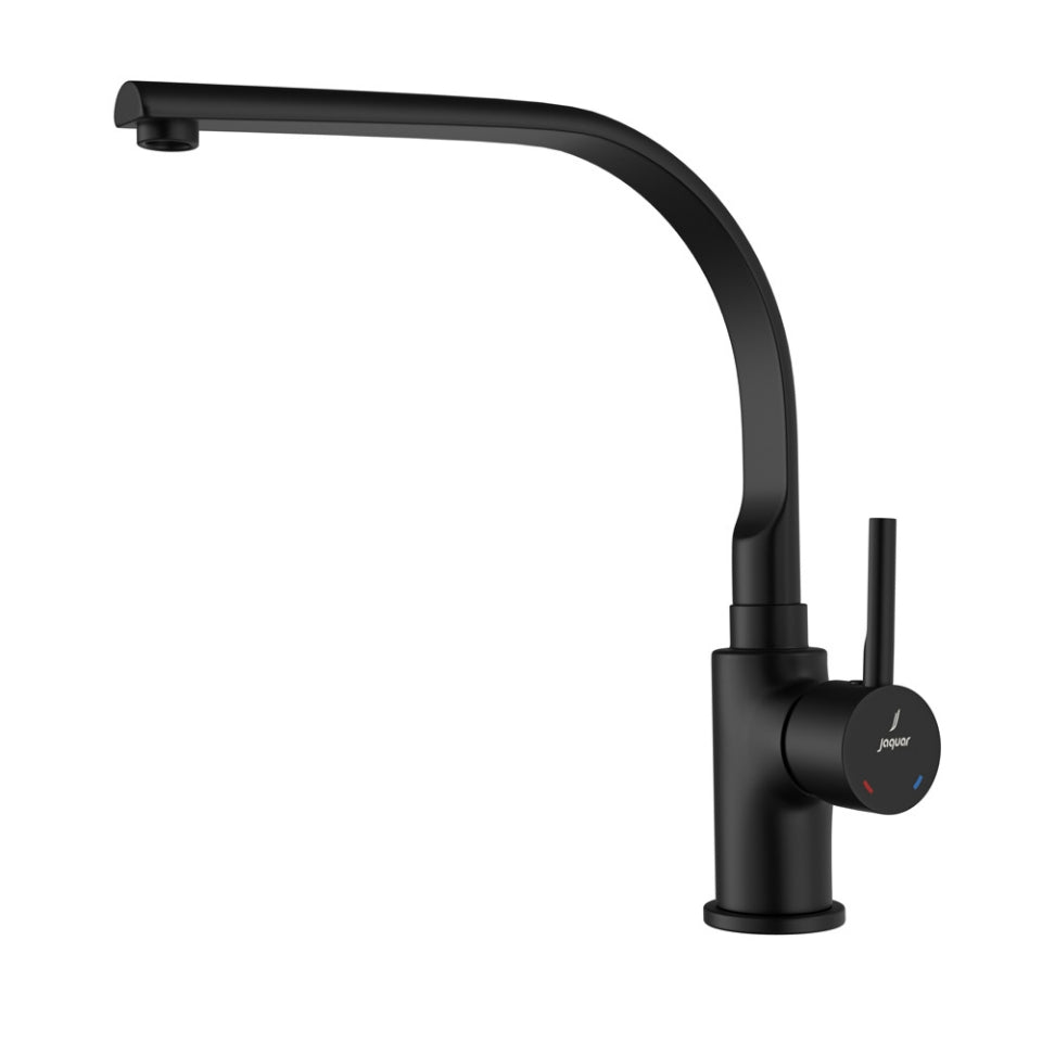 Side Single Lever Sink Mixer - Black Matt