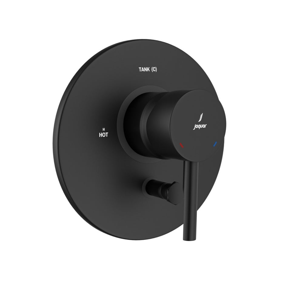 3-Inlet Single Lever Concealed Diverter - Black Matt