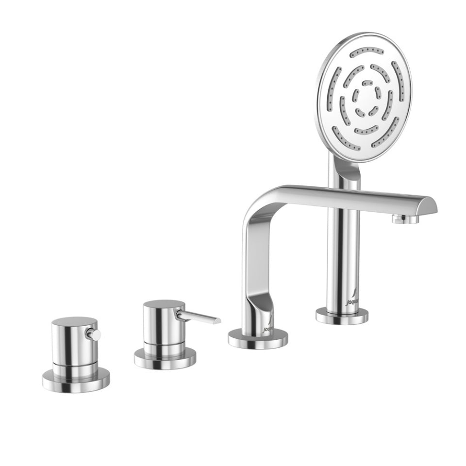 4-Hole Thermostatic Bath & Shower Mixer - Black Matt