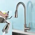 Kitchen Sink Mixer 13019 Pull-Out – 360° Rotation Matte Chrome Finish