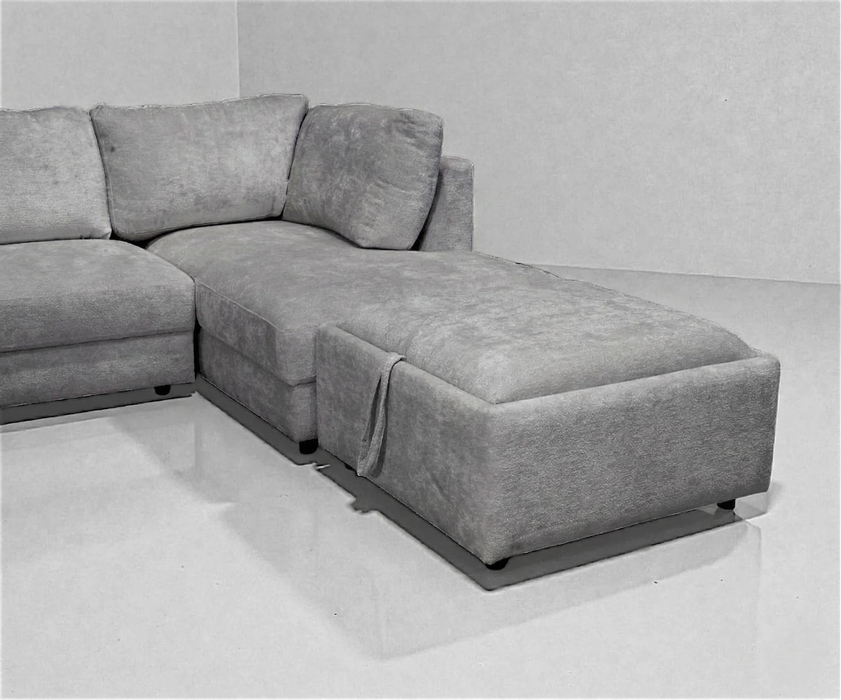 Smart Amelia Corner Sofa (Biege) Fabric-1955/05