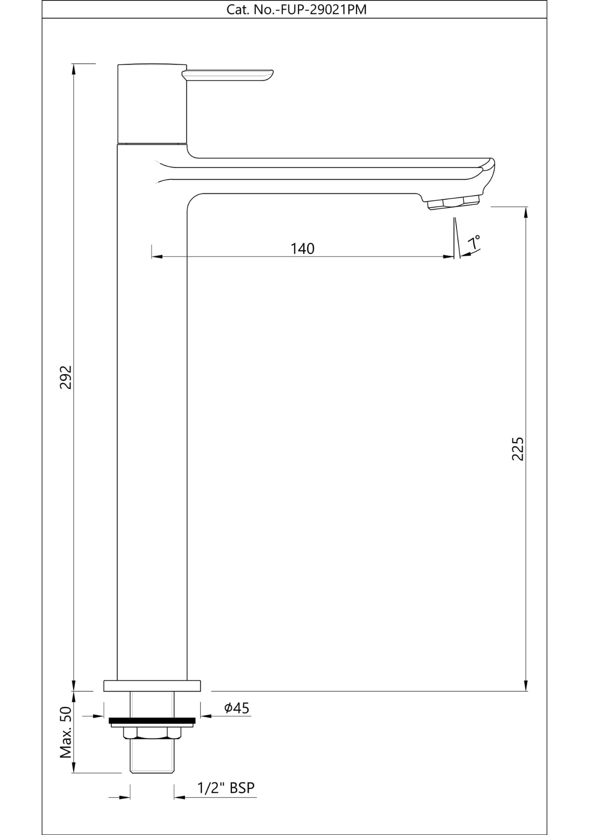 Pillar Cock - Gold Bright PVD