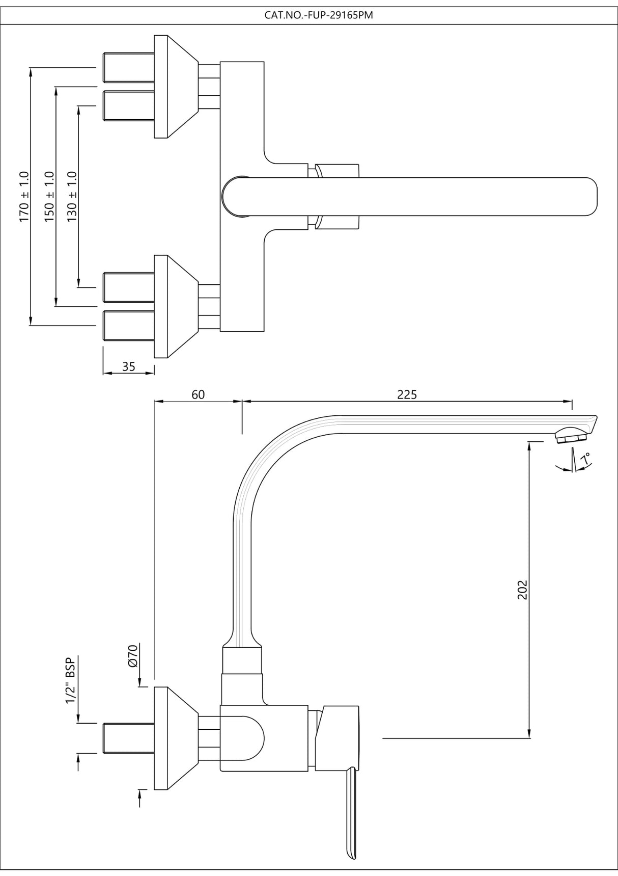 Single Lever Sink Mixer - Gold Bright PVD
