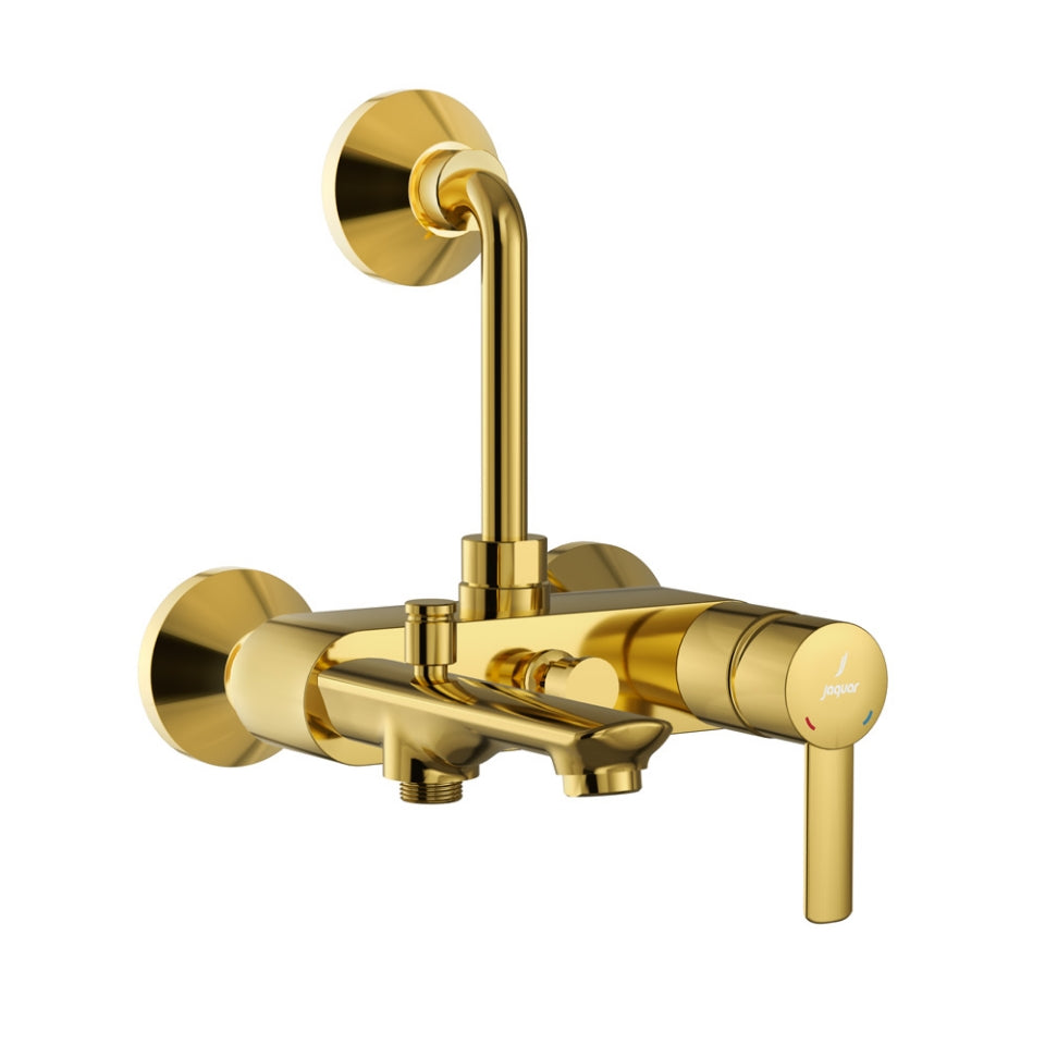 Single Lever Wall Mixer 3-in-1 System - Gold Bright PVD
