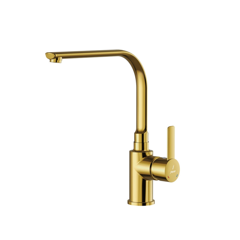 Side Single Lever Sink Mixer - Gold Bright PVD
