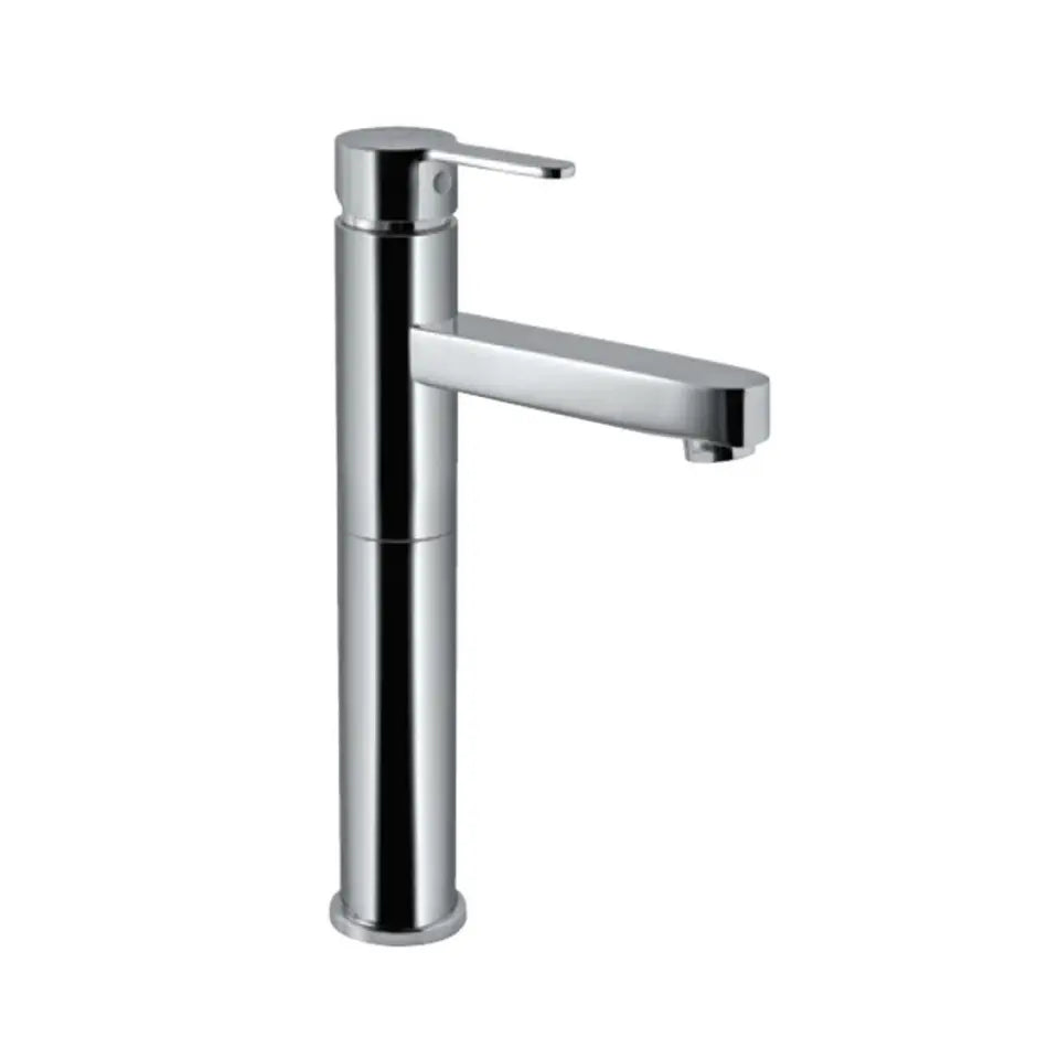 High Neck Single Lever Basin Mixer-Chrome