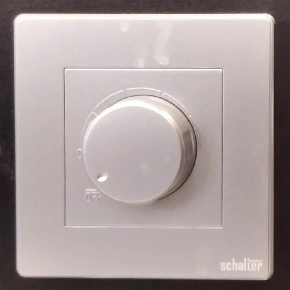 1 Gang Fan Controller 600w Silver BoB electrical