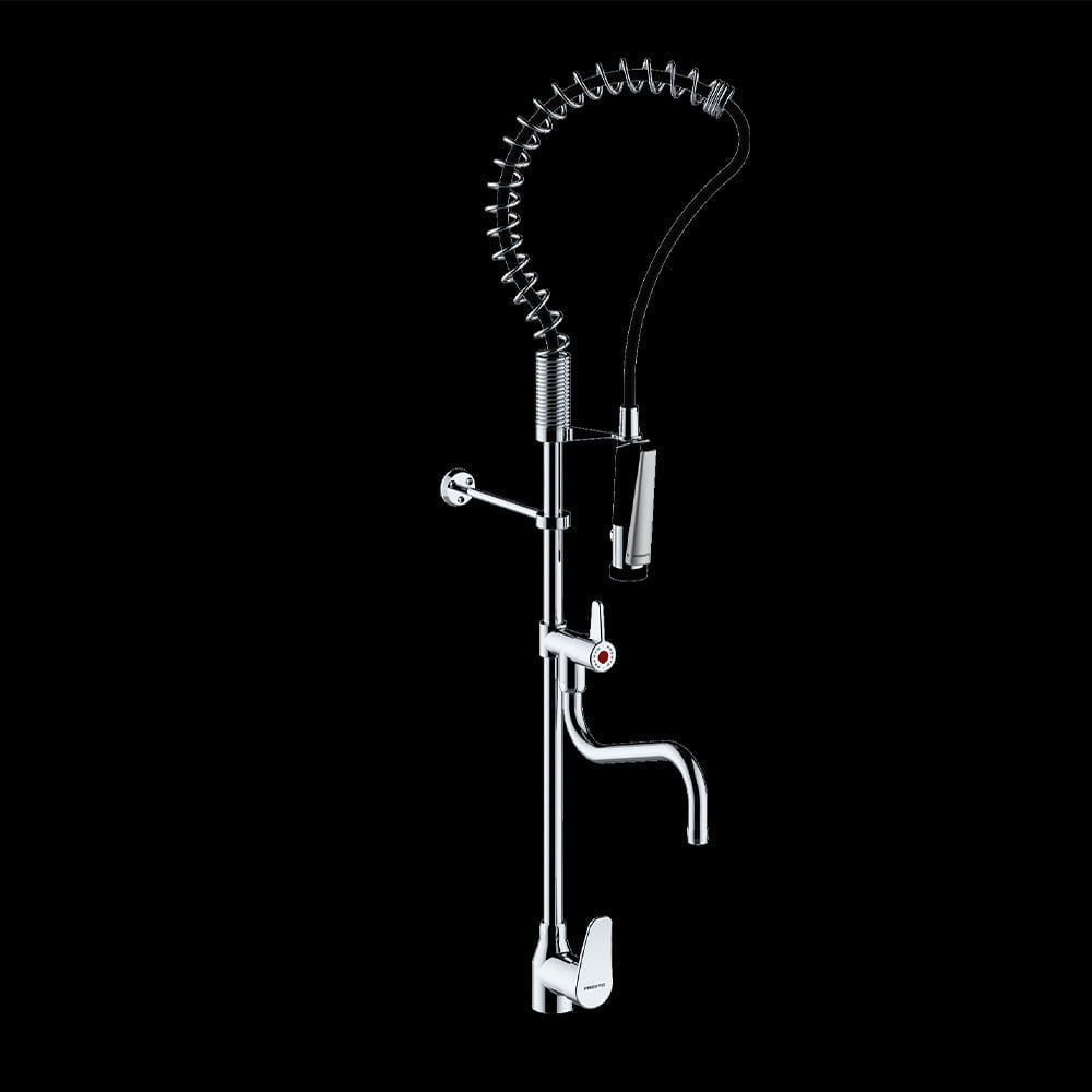 Presto Deck-mounted Mixer With Spray And Spout