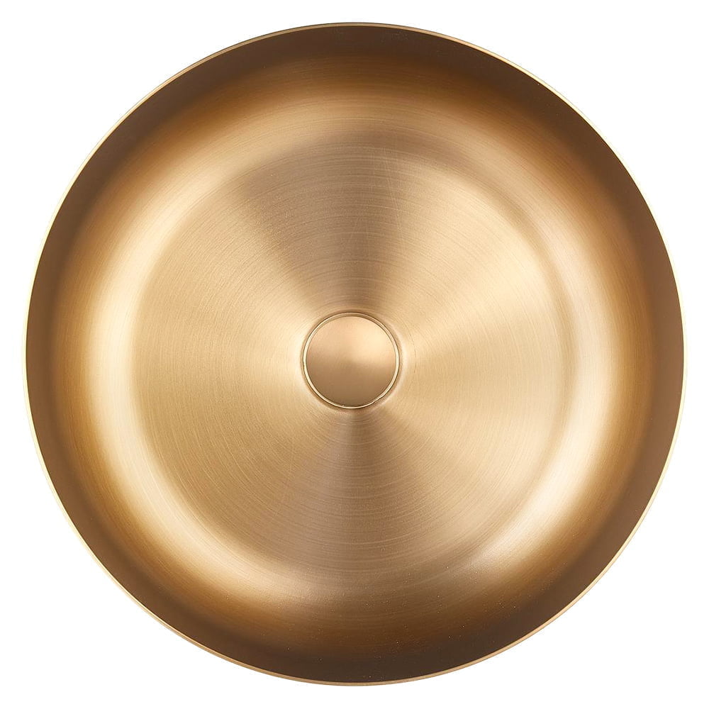 Flisha Stainless Steel Washbasin - Brush Gold (400x120x3mm)