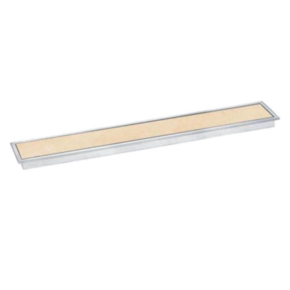 Fladu Rectangular Shape Floor Drain 4x24 Tile Insert Gold
