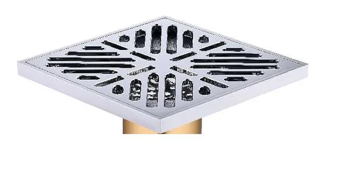 Floor Drain-BFD-133-Gun Gray-Brass - 15*15 (2059730)