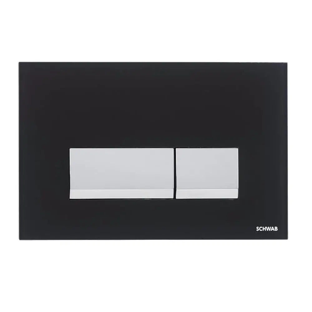 Flush Button Magnus Glass White BuyonBudget