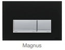 Flush Button P54 0001 0250 Magnus Glass Black Turkey