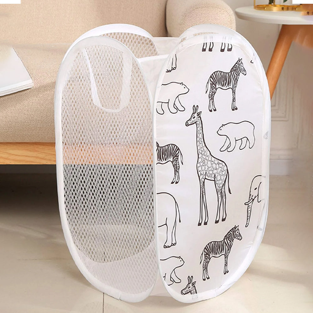 Foldable Mesh Laundry & Toy Organizer