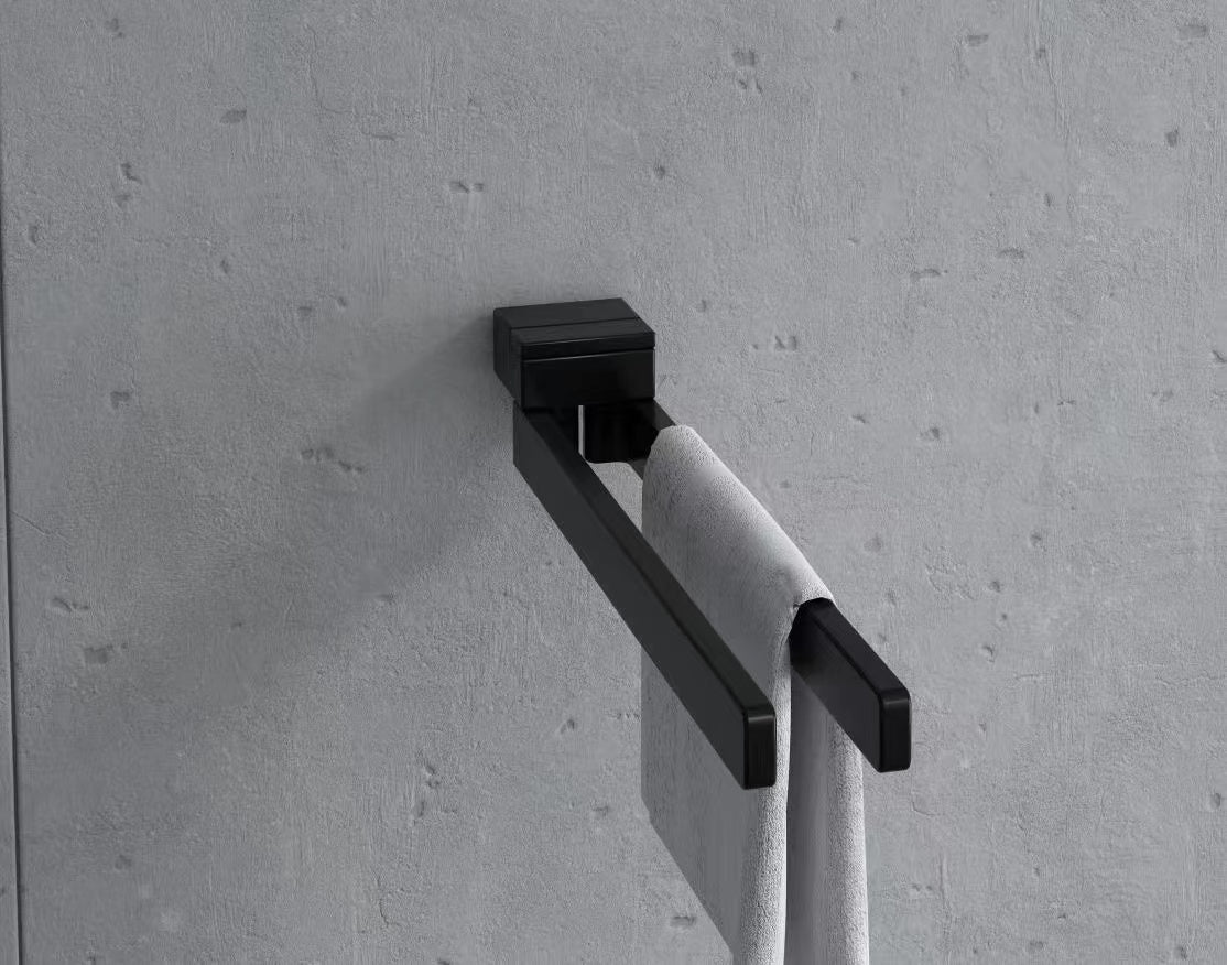 Wall Mount Double Towel Rail - Titanium Gold