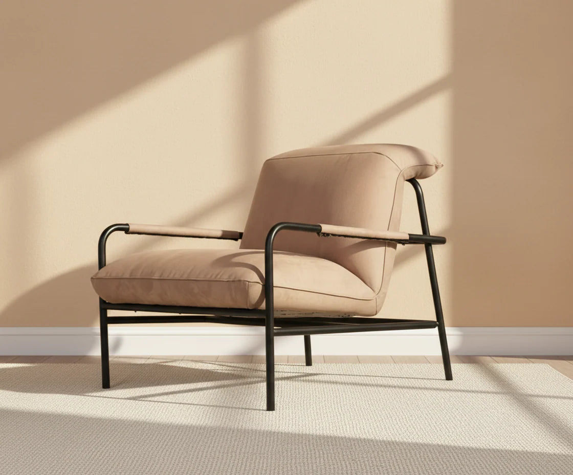 Gamma Armchair with Metal