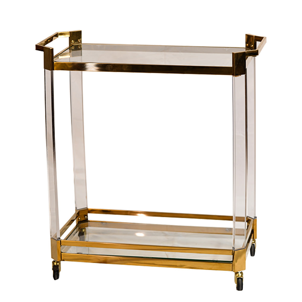 Elegant Glass Trolley