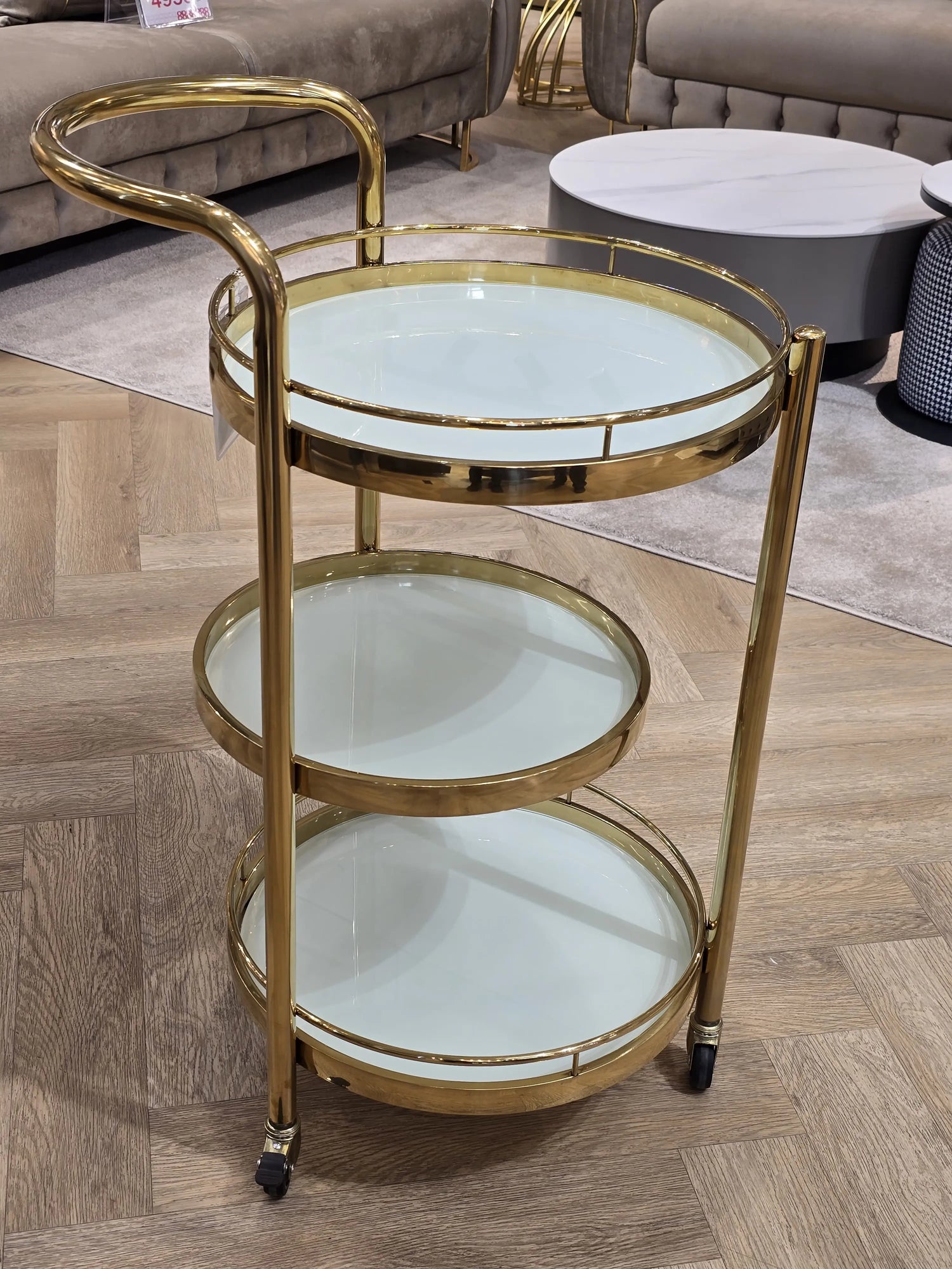 Glass Serving Cart – DC1036