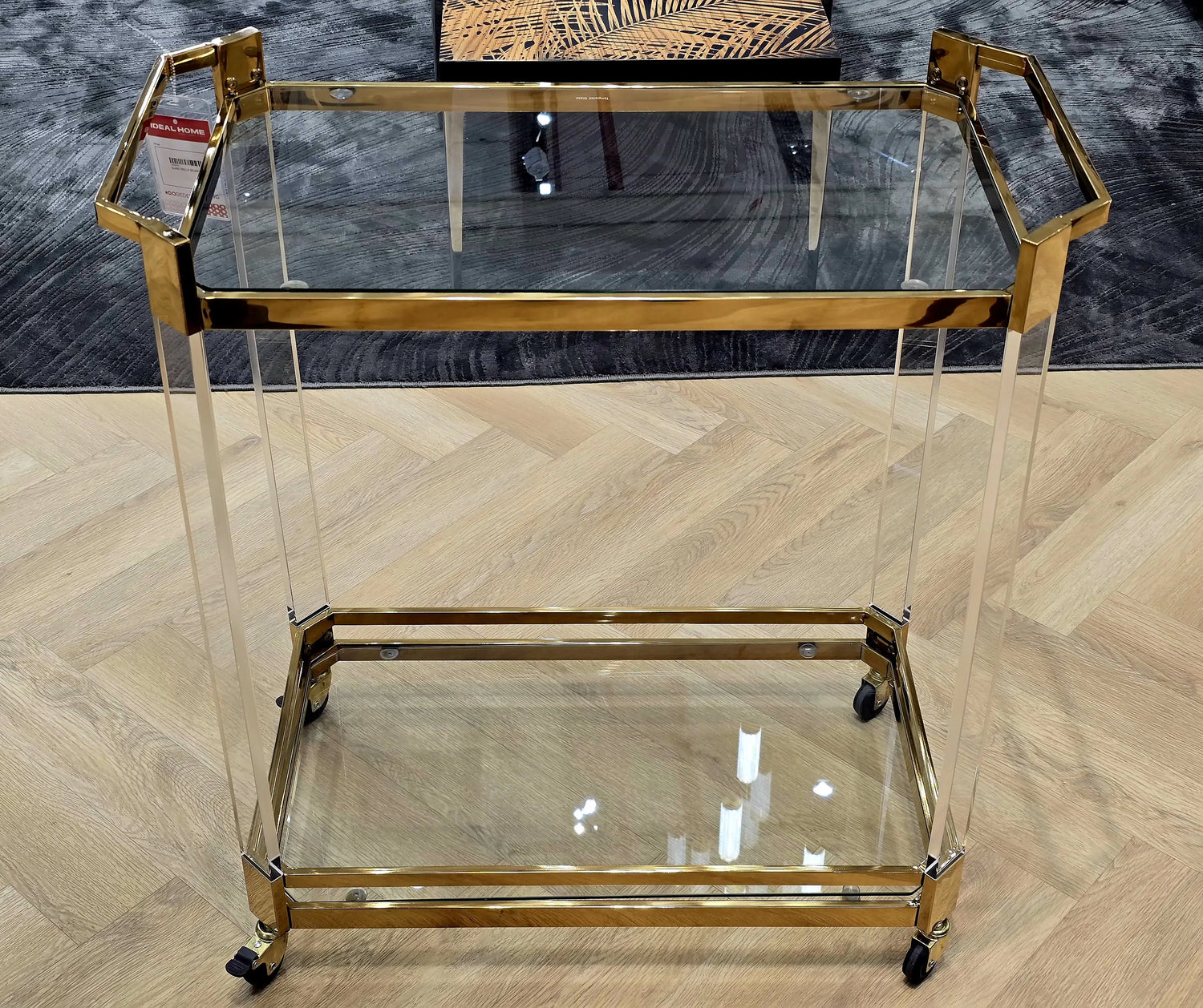 Glass Utility Trolley DC1040